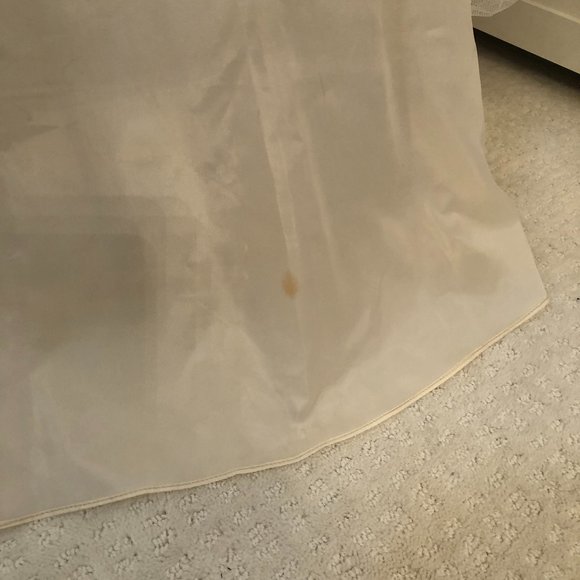 Xscape, Strapless Embellished Champagne Tulle & Satin Ball Gown, Size 10 - Picture 12 of 16